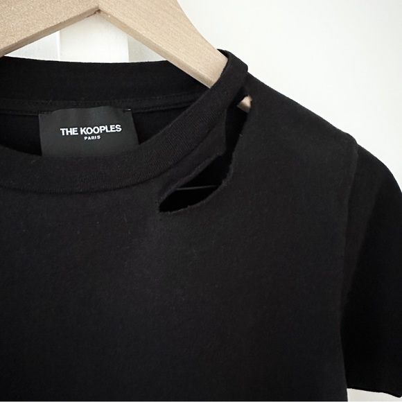 THE KOOPLES black ripped tshirt - Picture 2 of 5